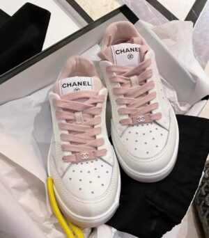 Chanel Sneakers WhitePink For Women, Women’s Shoes 0.4in1cm G39225 PR-723098