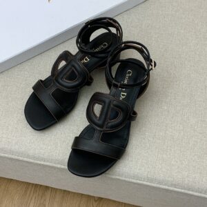 Christian Dior D Club Sandal 1.7 Inches Black For Women CD PR-525935