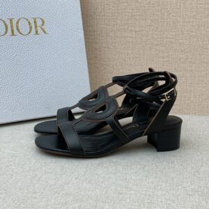 Christian Dior D Club Sandal 1.7 Inches Black For Women CD PR-525935