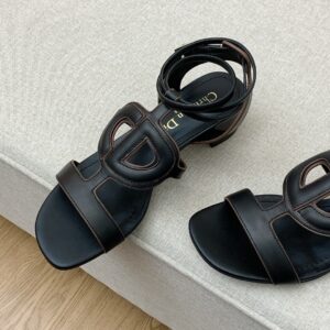 Christian Dior D Club Sandal 1.7 Inches Black For Women CD PR-525935