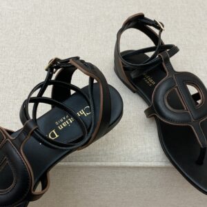 Christian Dior D Club Sandal Black For Women CD PR-825910