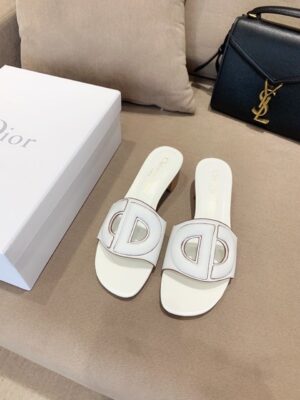 Christian Dior D Club Slide White For Women CD PR-132327