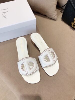 Christian Dior D Club Slide White For Women CD PR-132327