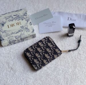 Christian Dior Detachable Card Holder Beige 4.3in/11cm CD