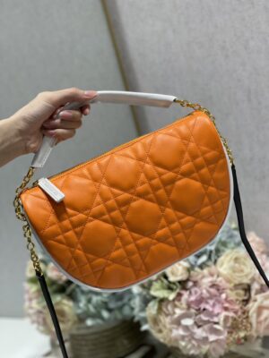 Christian Dior Medium Dior Vibe Hobo Bag, Orange, For Women Women’s Handbags, Crossbody Bags, 30cm CD