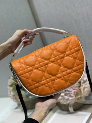 Christian Dior Medium Dior Vibe Hobo Bag, Orange, For Women Women’s Handbags, Crossbody Bags, 30cm CD