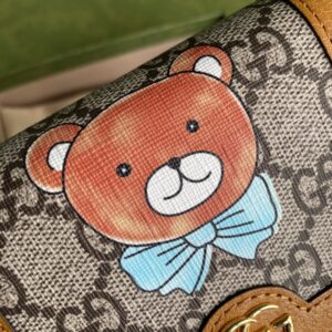 Gucci Disney KAI Brown Card Case Wallet For Men, Men’s Wallet 11cm/4.3in GG