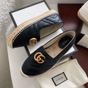 Gucci Espadrille With Double G Black For Women GG 551890 BKO00 1000 PR-140400