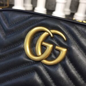 Gucci Marmont Matelassé Mini Bag  Red Matelassé Chevron  For Women 8.5in/22cm GG 44674456