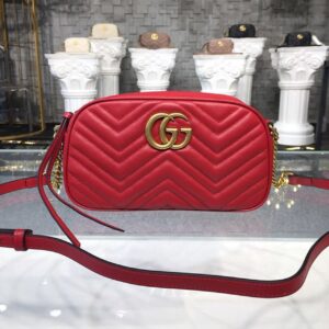 Gucci Marmont Matelassé Mini Bag Green Matelassé Chevron For Women 8.5in/22cm GG 44674458