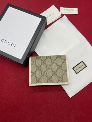 Gucci Horsebit 1955 Card Case Wallet Light Grey Women’s Wallet 11cm/4.3in GG 621887 92TCG 9761