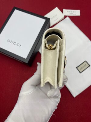 Gucci Horsebit 1955 Card Case Wallet Light Grey Women’s Wallet 11cm/4.3in GG 621887 92TCG 9761