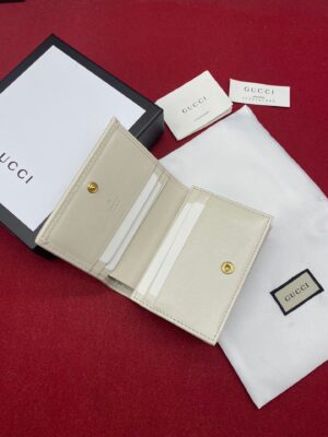 Gucci Horsebit 1955 Card Case Wallet Light Grey Women’s Wallet 11cm/4.3in GG 621887 92TCG 9761