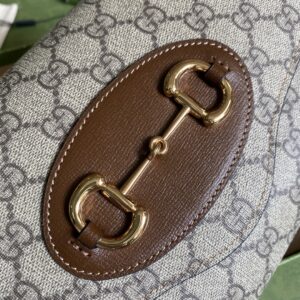 Gucci Horsebit 1955 Small Bag Beige For Women 10.2in/26cm GG