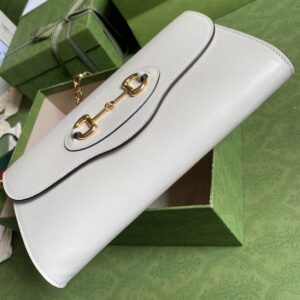 Gucci Horsebit 1955 Small Bag White For Women 10.2in/26cm GG 18YSX 9068