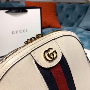 Gucci Ophidia Shoulder Bag White 9in/24cm 80