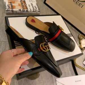 Gucci Peyton Slipper Black For Women GG PR-193453