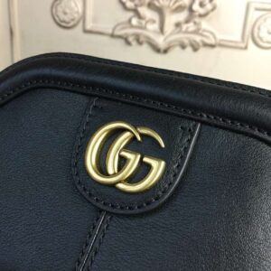 Gucci RE(BELLE) Medium Top Handle Bag Black For Women 10.7in/27cm GG