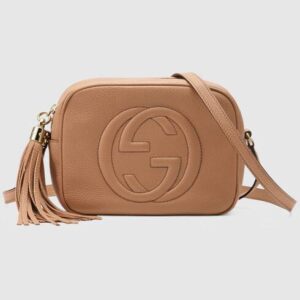 Gucci Soho Small Disco Bag Brown For Women, Women’s Bags, Shoulder And Crossbody Bags 8in/21cm GG 308364