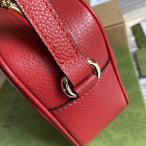 Gucci Soho Small Disco Bag Red For Women, Women’s Bags, Shoulder And Crossbody Bags 8in/21cm GG 308364