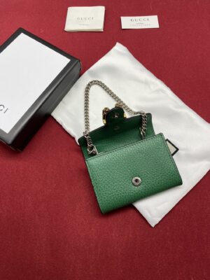 Gucci Super Mini Dionysus Chain Bag Emerald Green Metal-Free Tanned For Women 4in/11cm GG36