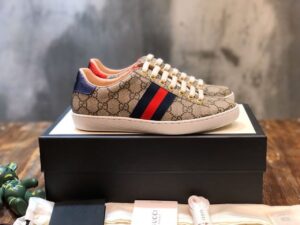 Gucci Women’s Ace GG Supreme Sneaker Brown For Women GG 499410 96G50 9768 PR-941552