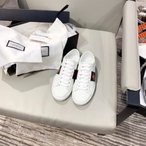 Gucci Women’s Ace Sneaker With Bee White For Women GG PR-543848