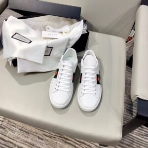 Gucci Women’s Ace Sneaker With Bee White For Women GG 431942 02JP0 9064 PR-608080