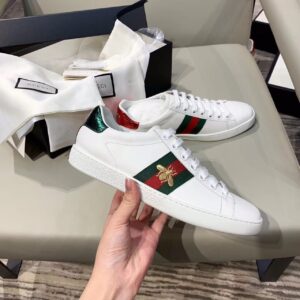 Gucci Women’s Ace Sneaker With Bee White For Women GG 431942 02JP0 9064 PR-608080