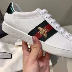 Gucci Women’s Ace Sneaker With Bee White For Women GG 431942 02JP0 9064 PR-608080