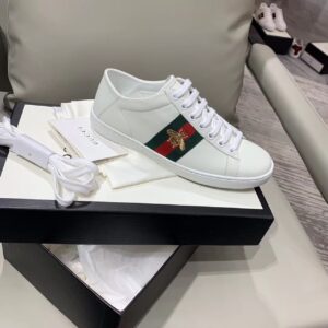 Gucci Women’s Ace Sneaker With Bee White For Women GG PR-543848