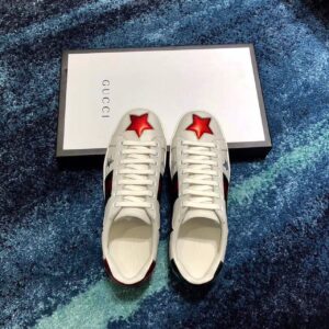 Gucci Women’s Ace Sneaker With Stars White For Women GG  PR-319323