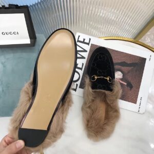 Gucci Women’s Princetown Slipper Mules By Velvet Black For Women GG PR-590186