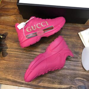 Gucci Women’s Rhyton Gucci Logo Sneaker Pink For Women GG PR-891559