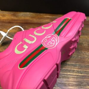 Gucci Women’s Rhyton Gucci Logo Sneaker Pink For Women GG PR-891559