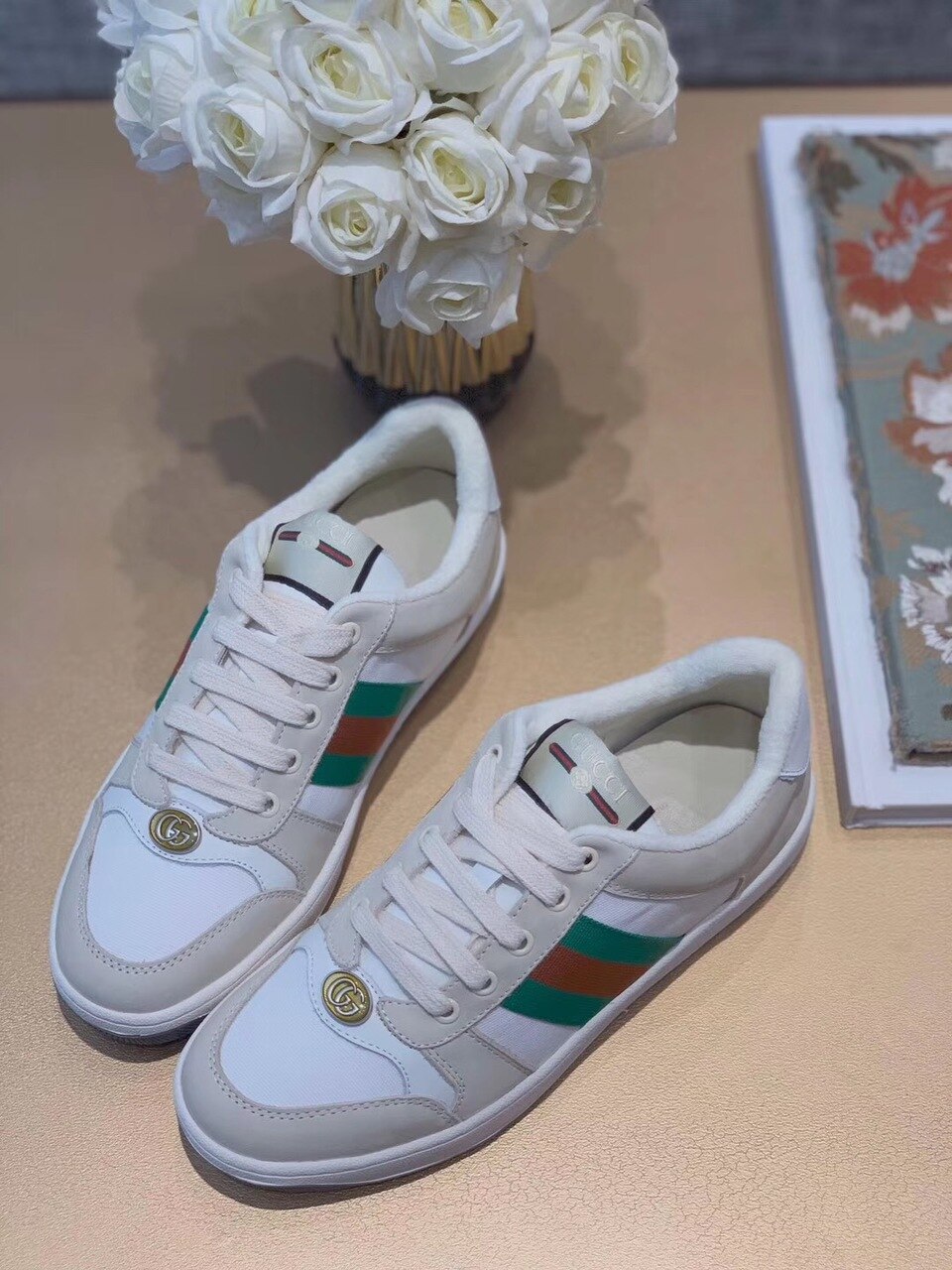 Gucci2BWomens2BScreener2BSneaker2BWith2BWeb2BBeigeWhite2BFor2BWomen2BGG2B4-y9ABB.jpg