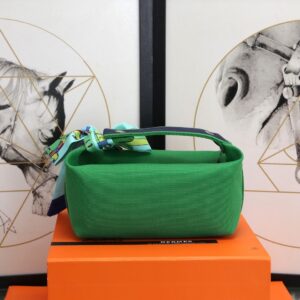 Hermes Bride A Brac Case Green Bag For Women, Women’s Handbags, Shoulder Bags 9.8in/25cm B5