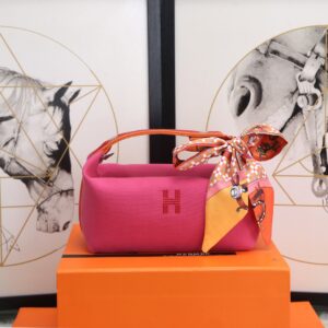 Hermes Bride A Brac Case Pink Bag For Women, Women’s Handbags, Shoulder Bags 9.8in/25cm B10