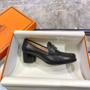 Hermes Dauphine 70 Loafer Black For Women, Women’s Shoes H212091Z 02350 PR-985768