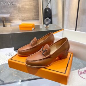 Hermes Dauphine 70 Loafer Brown For Women, Women’s Shoes H212091Z PR-909810