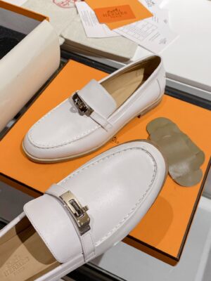 Hermes Destin Loafer White For Women, Women’s Shoes H212114Z 90350 PR-589689