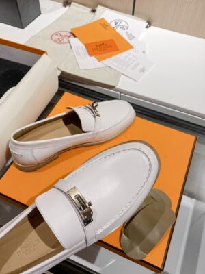 Hermes Destin Loafer White For Women, Women’s Shoes H212114Z 90350 PR-589689