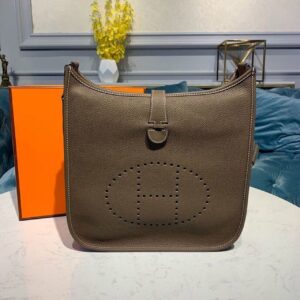 Hermes Evelyne III GM Bag Brown For Women 11.8in/30cm B18