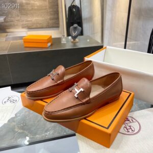 Hermes Loafer Brown For Women, Women’s Shoes PR-999307