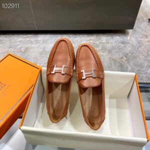 Hermes Loafer Brown For Women, Women’s Shoes PR-999307