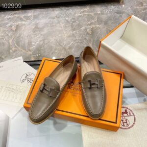 Hermes Loafer Etoupe For Women, Women’s Shoes PR-201366