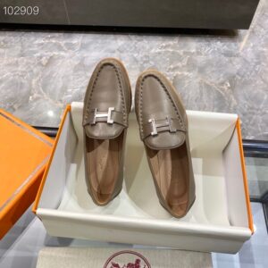 Hermes Loafer Etoupe For Women, Women’s Shoes PR-201366