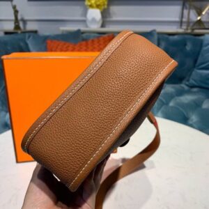 Hermes Mini Evelyne Brown For Women 7.8in/20cm B21