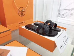 Hermes Oran Sandal Black For Women, Women’s Shoes PR-774359