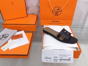 Hermes Oran Sandal Black For Women, Women’s Shoes H021056Z PR-822619